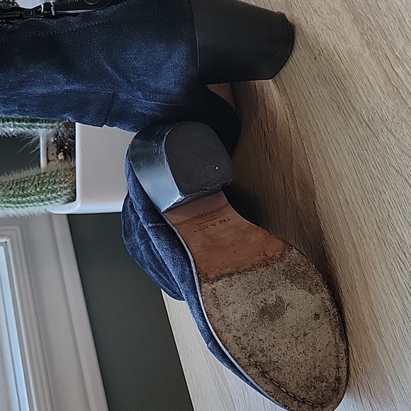 rag & bone Newbury blue and black suede booties - Picture 8 of 8